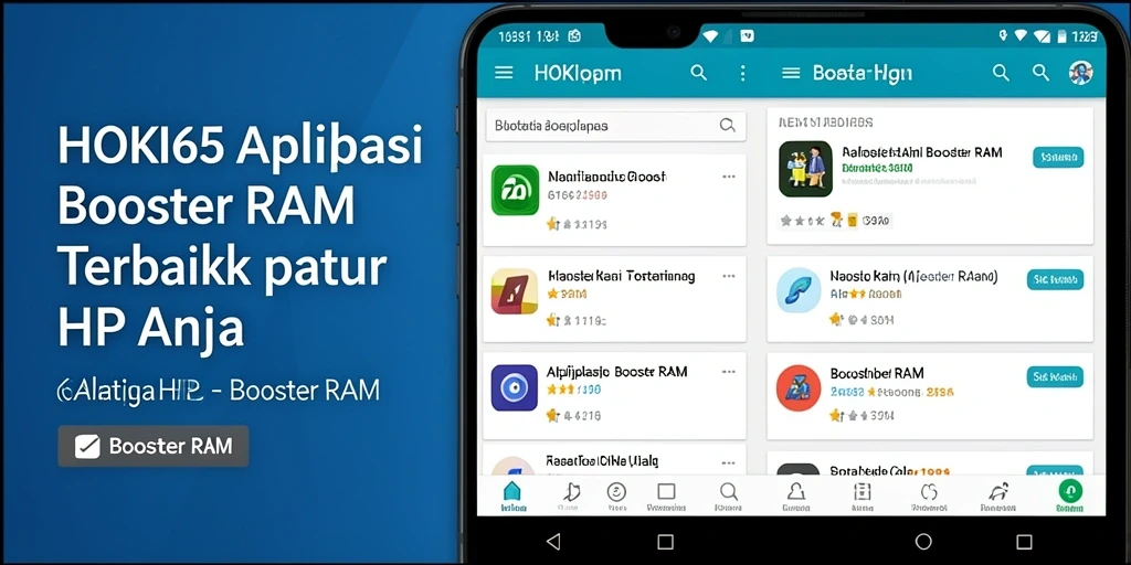 Antarmuka HOKI65 yang ramah pengguna untuk Booster RAM.