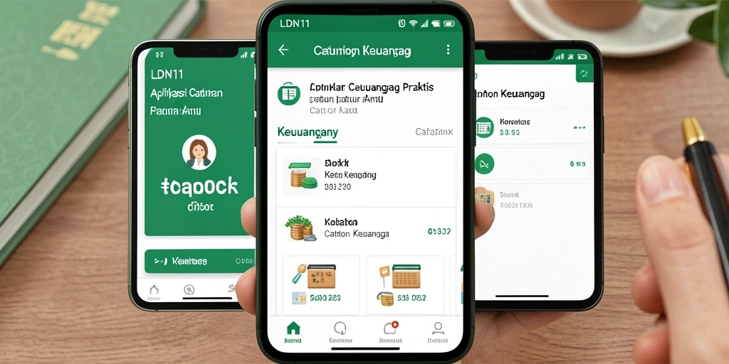 Tampilan antarmuka aplikasi Catatan Keuangan LDN11 yang sederhana dan intuitif.