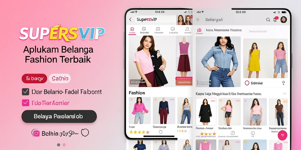 Tampilan antarmuka SUPERSVIP yang menarik dan fungsional.