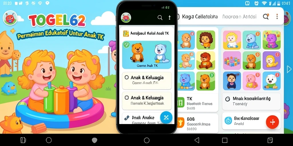 Tampilan antarmuka yang ceria dan edukatif dari TOGEL62.