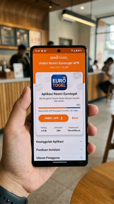 Tampilan halaman APK eurotogel